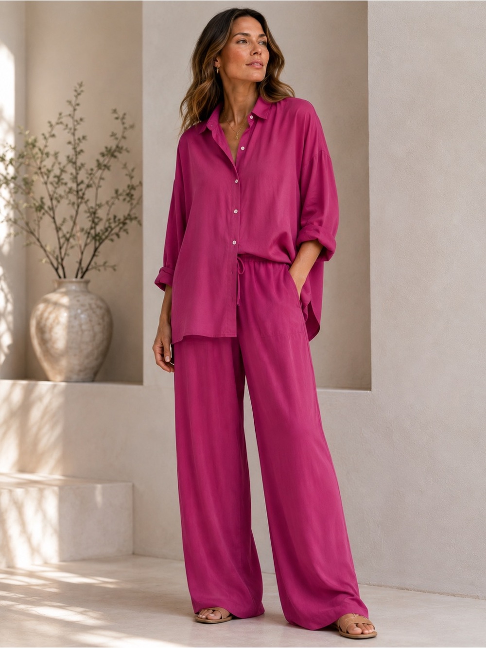 PAPINELLE OVERSIZED BLOUSE TOP LOUNGEWEAR SZ  XL